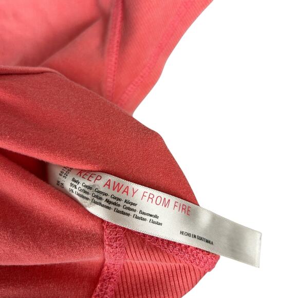 Free People Movement Coral V Neck Cap Sleeve Cropped Athleisure T Shirt M - Picture 6 of 6